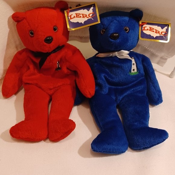 LERC 1999 The Coastal Cubs Collection Lighthouse Teddy Bears Henri & Coki - Picture 1 of 11
